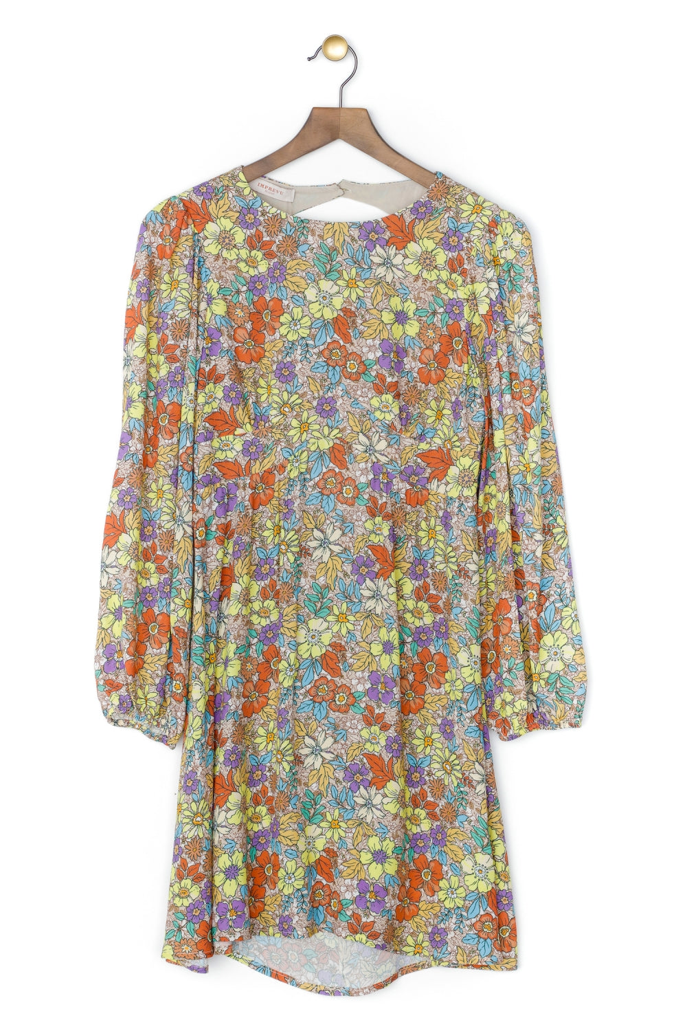 El vestido de flores lila Kamala