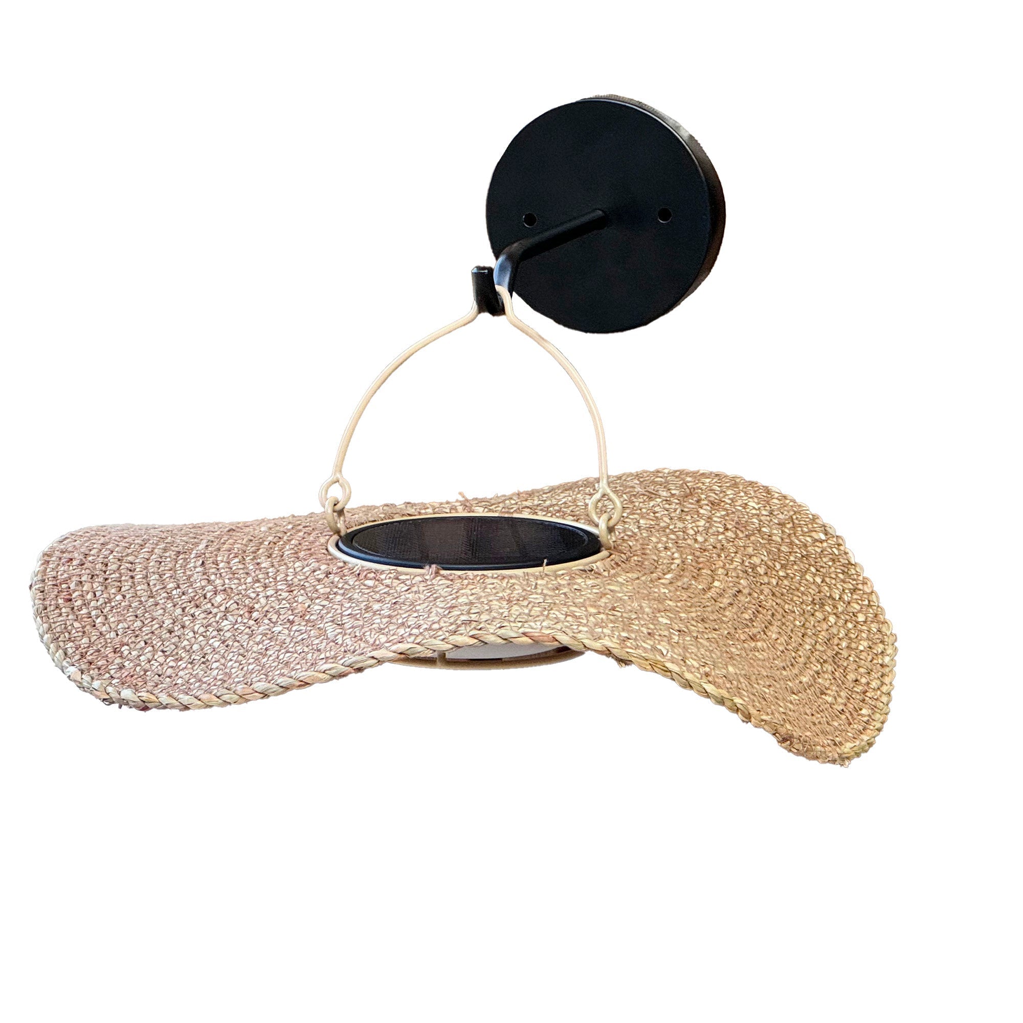 Coralia - Applique Solaire Décorative - Rotin - Beige