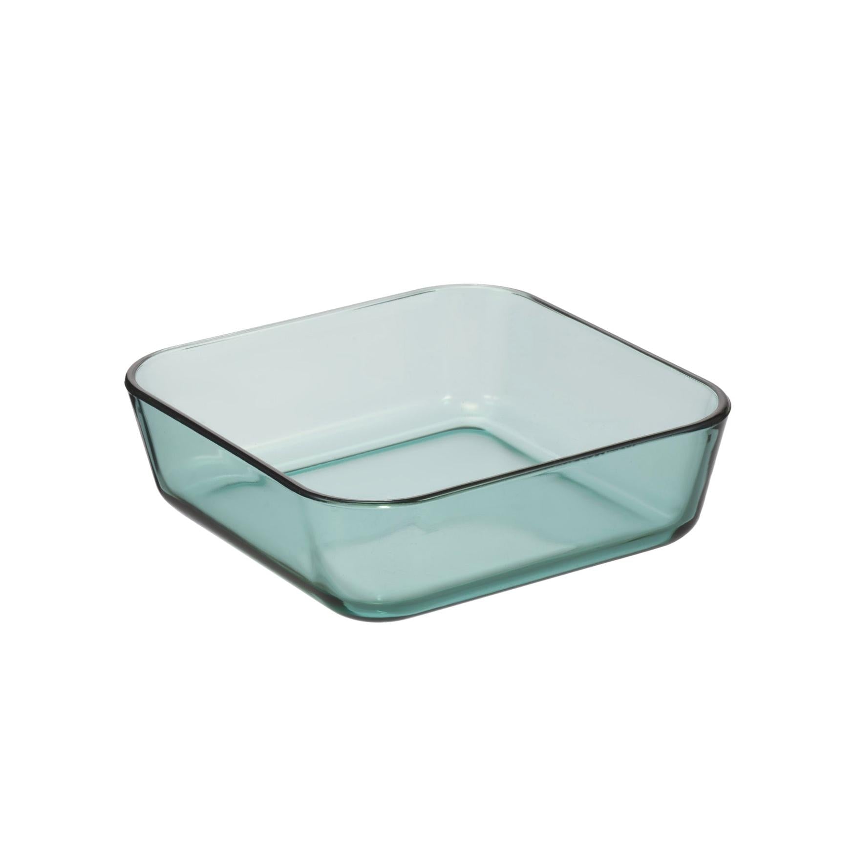 Boreal - Lot De 6 Boites De Conservation En Verre - 3 Boîtes Carrées + 3 Boites Rondes - Vert