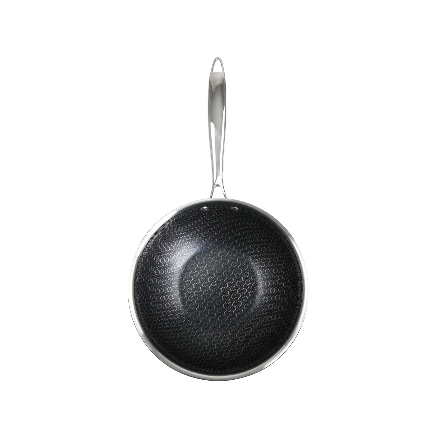 Hera - Wok Triplex Antiadhésive - Noir/Argenté - 2 Tailles