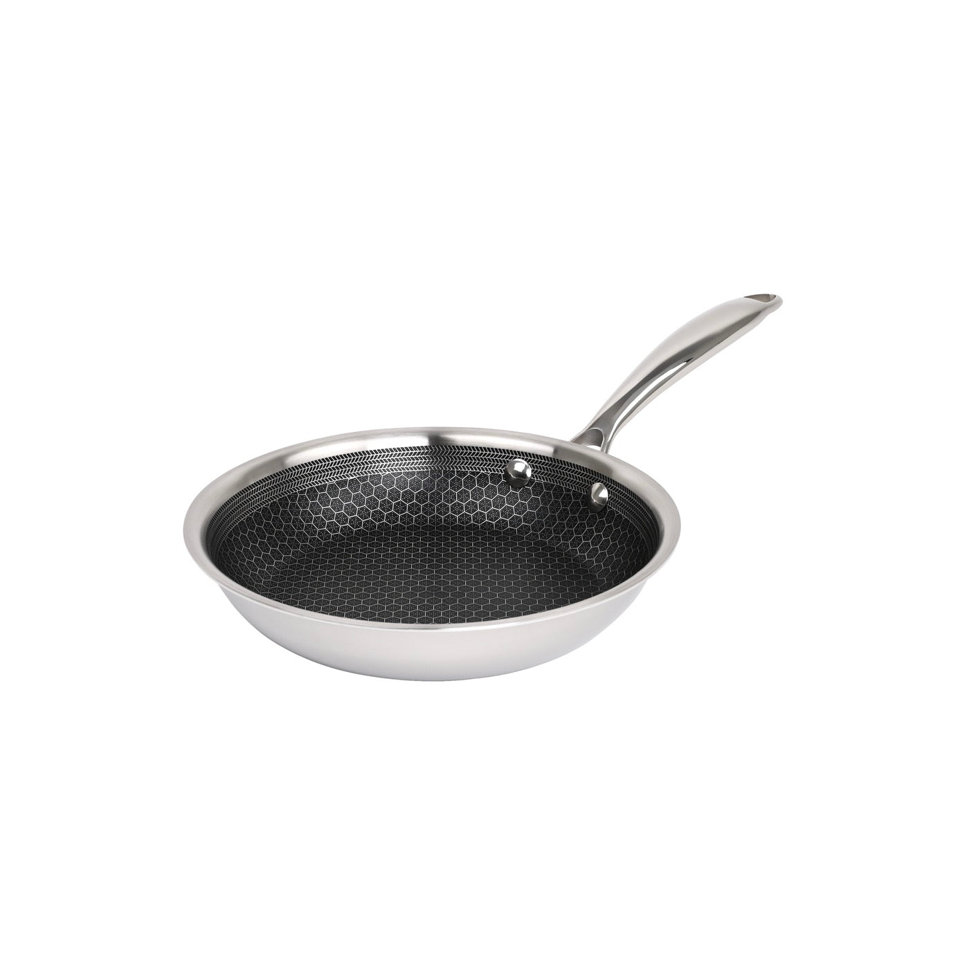 Hera - Set De 2 Poêles Triplex Antiadhésive - 20/28Cm - Noir/Argenté