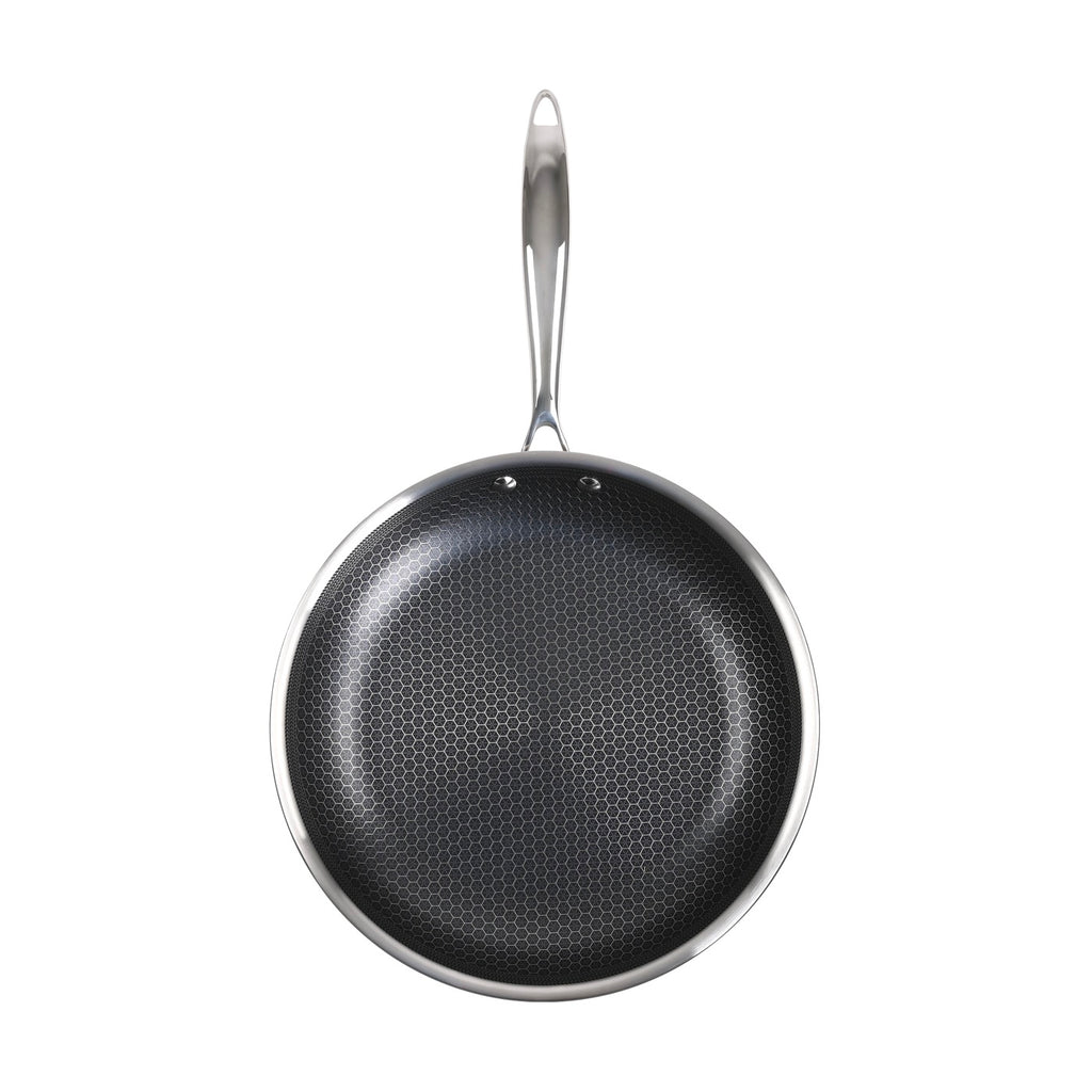 Hera - Set De 2 Poêles Triplex Antiadhésive - 20/28Cm - Noir/Argenté