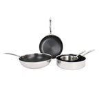 Hera - Set De 4 Pièces Triplex Antiadhésive - Noir/Argenté