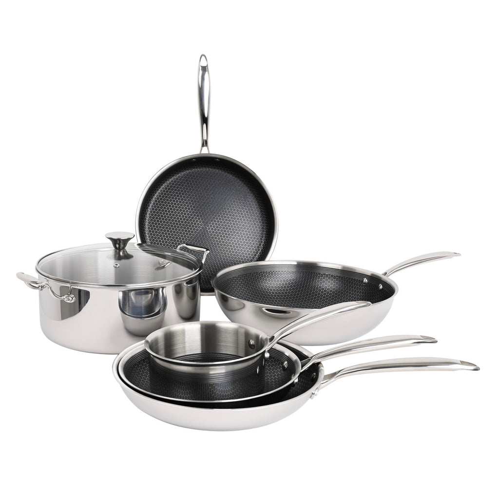 Hera - Set De 7 Pièces Triplex Antiadhésive - Noir/Argenté