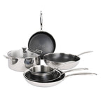 Hera - Set De 7 Pièces Triplex Antiadhésive - Noir/Argenté