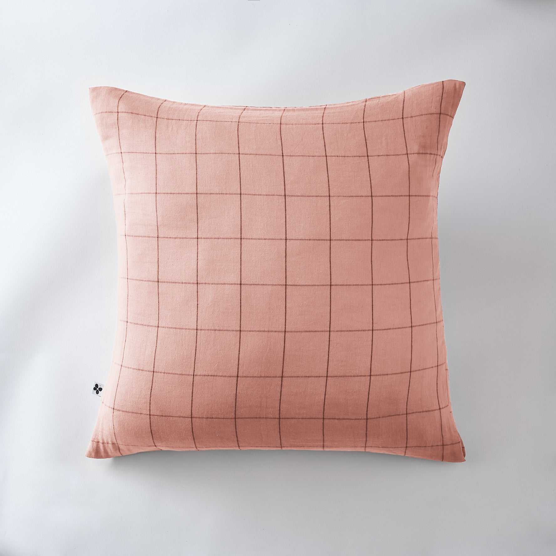 Gaia Match - Taie D'Oreiller - Double Gaze De Coton - Rose Peche