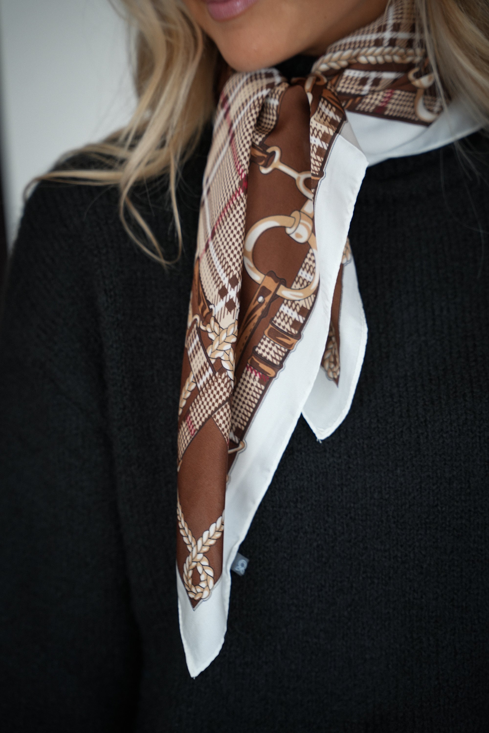Bufanda Romy Estampada - Chocolate
