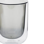 Ambra - Lot De 2 Tasses Double Paroi En Verre - 20Cl - Gris