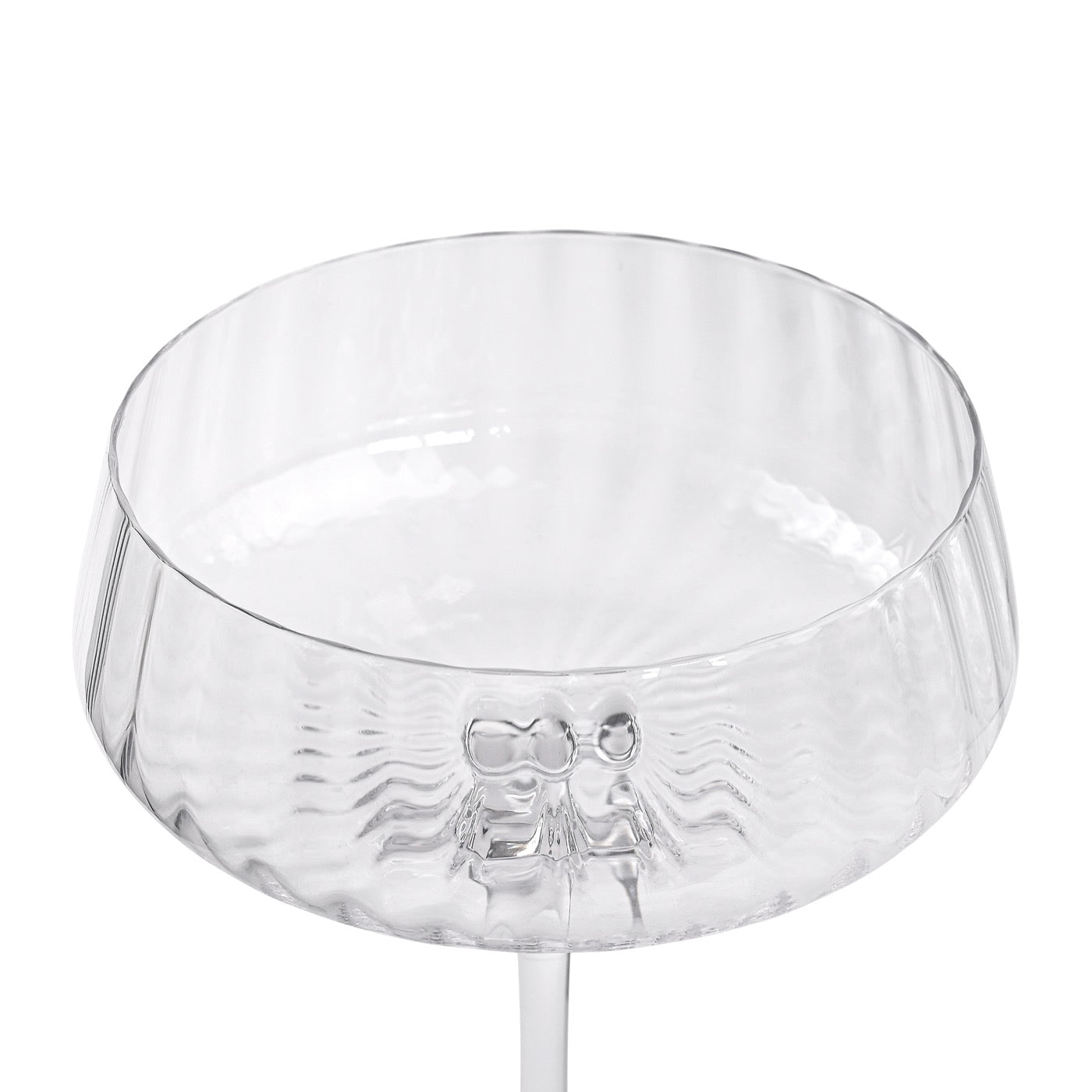 Cléo - Lot De 6 Coupes À Champagne Évasées En Verre Cristallin - 32Cl - Transparent
