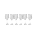 Cléo - Lot De 6 Verres À Vin Rouge En Verre Cristallin - 43Cl - Transparent