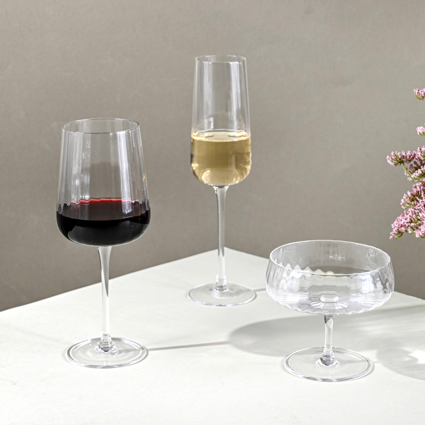 Cléo - Lot De 6 Verres À Vin Rouge En Verre Cristallin - 43Cl - Transparent