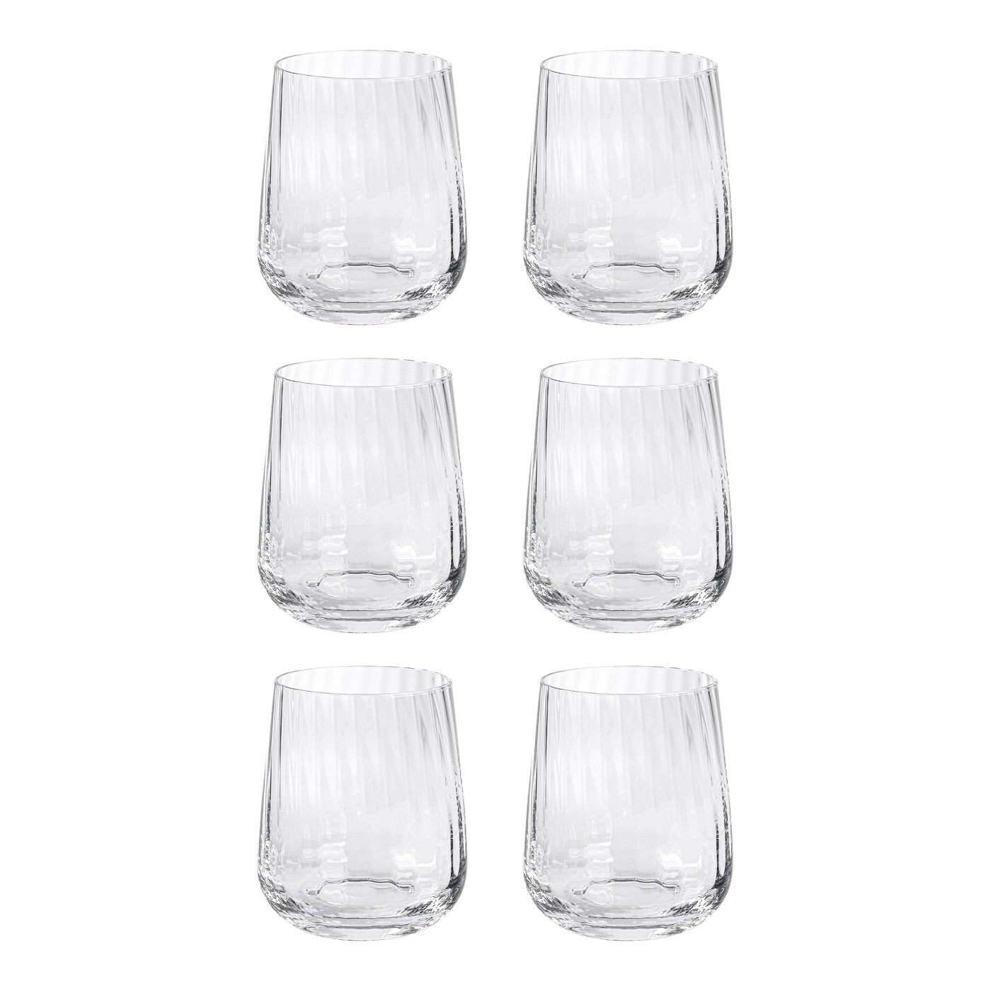 Cléo - Lot De 6 Verres À Eau En Verre Cristallin - 35Cl - Transparent
