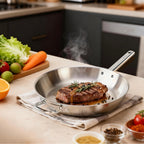 Épure - Pôele En Inox - Argenté - 4 Tailles