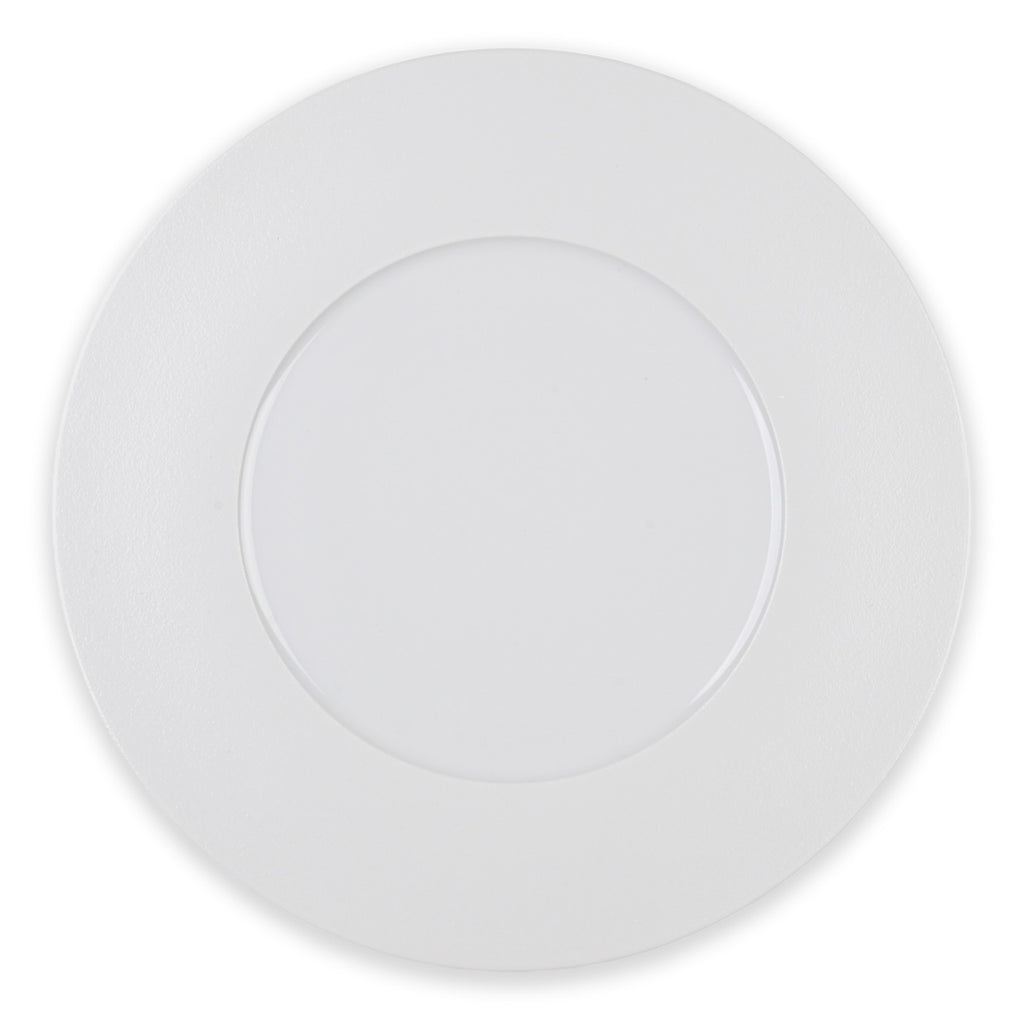 Solène - Lot De 6 Grandes Assiettes Plates - Ø29Cm - Blanc