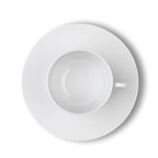 Solène - Lot De 6 Tasses À Café Avec Soucoupes - 12Cl - Blanc