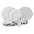 Solène - Lot De 6 Tasses À Thé Avec Soucoupes - 22Cl - Blanc