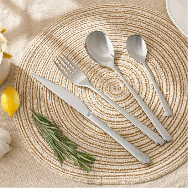 Lune - 24-Piece Cutlery Set - Silver