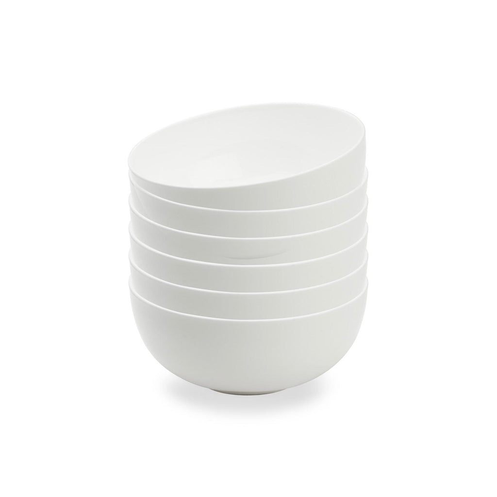 Taidu Ii - 6 Bols En Bone China - Blanc - 2 Tailles