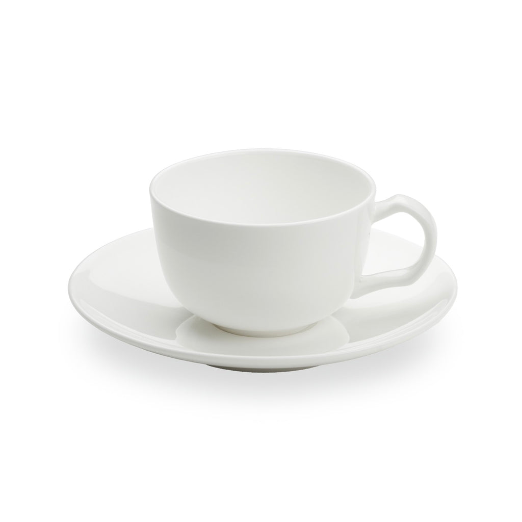 Taidu Ii - Service De 6 Tasses Et Sous-Tasses À Espresso En Bone China - 9,5Cl - Blanc