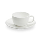 Taidu Ii - Service De 6 Tasses Et Sous-Tasses À Espresso En Bone China - 9,5Cl - Blanc