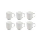 Taidu Ii - 6 Mugs À Thé En Bone China - 38Cl - Blanc