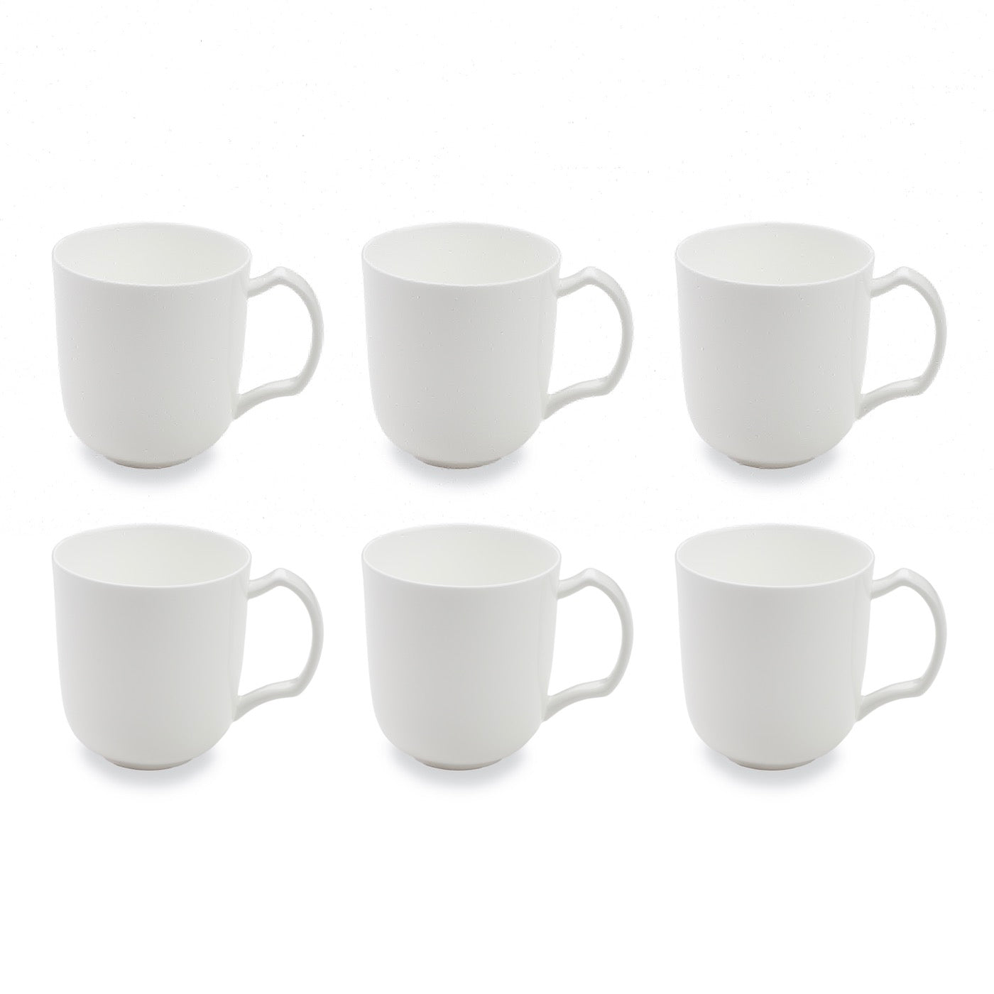 Taidu Ii - 6 Mugs À Thé En Bone China - 38Cl - Blanc