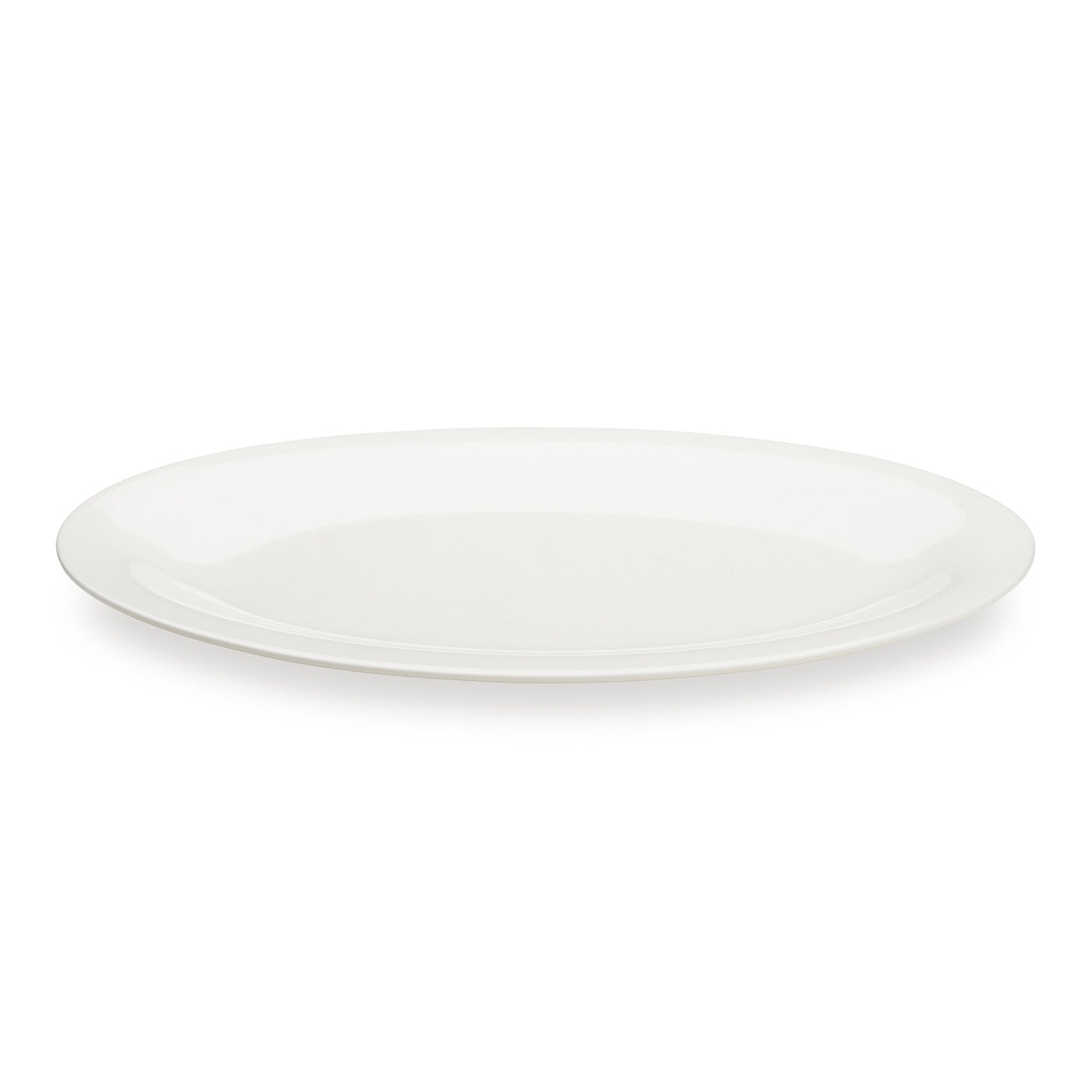 Taidu Ii - 2 Assiettes À Poisson En Bone China - 33x25Cm - Blanc