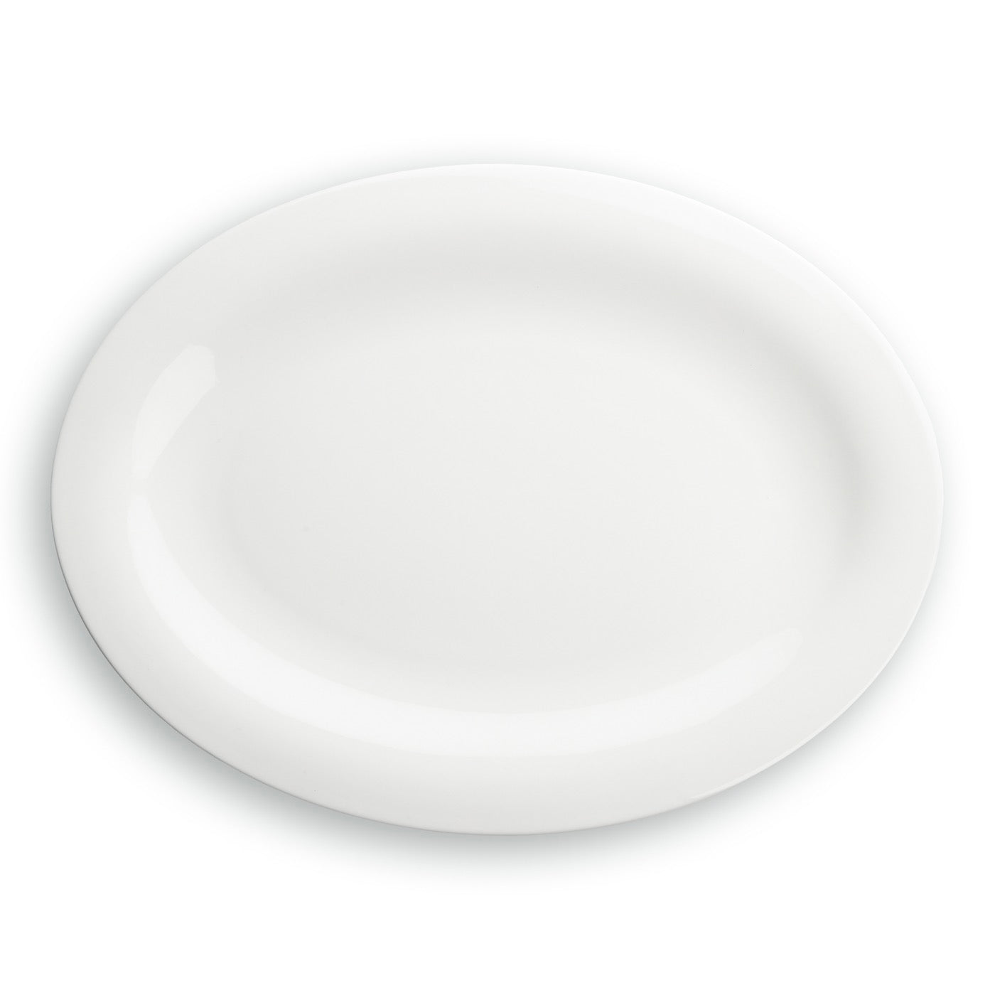Taidu Ii - 2 Assiettes À Poisson En Bone China - 33x25Cm - Blanc