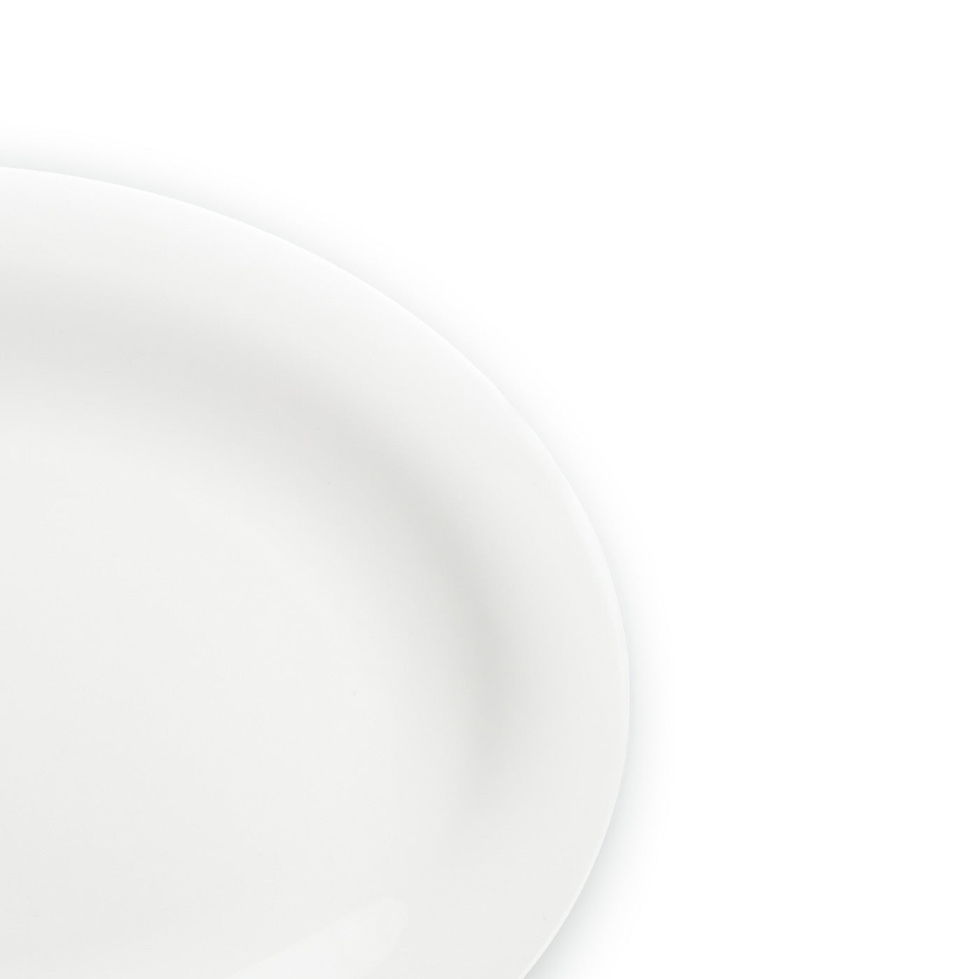 Taidu Ii - 2 Assiettes À Poisson En Bone China - 33x25Cm - Blanc