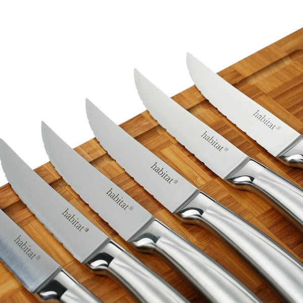 Élixir - 6 Couteaux À Steak En Inox - Argenté
