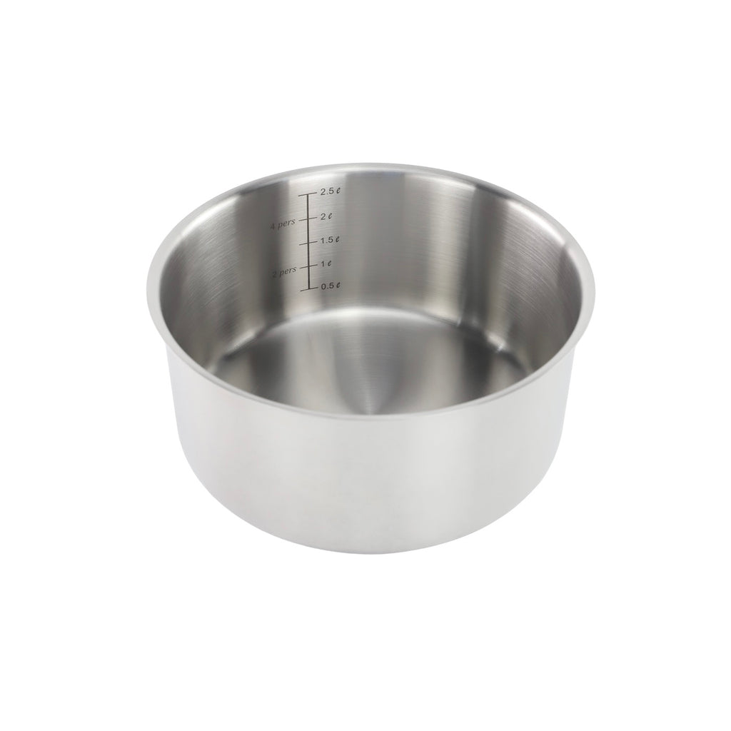 Épure Amovible - Set 7 Pièces Amovible Inox 18/8 Induction - Argenté