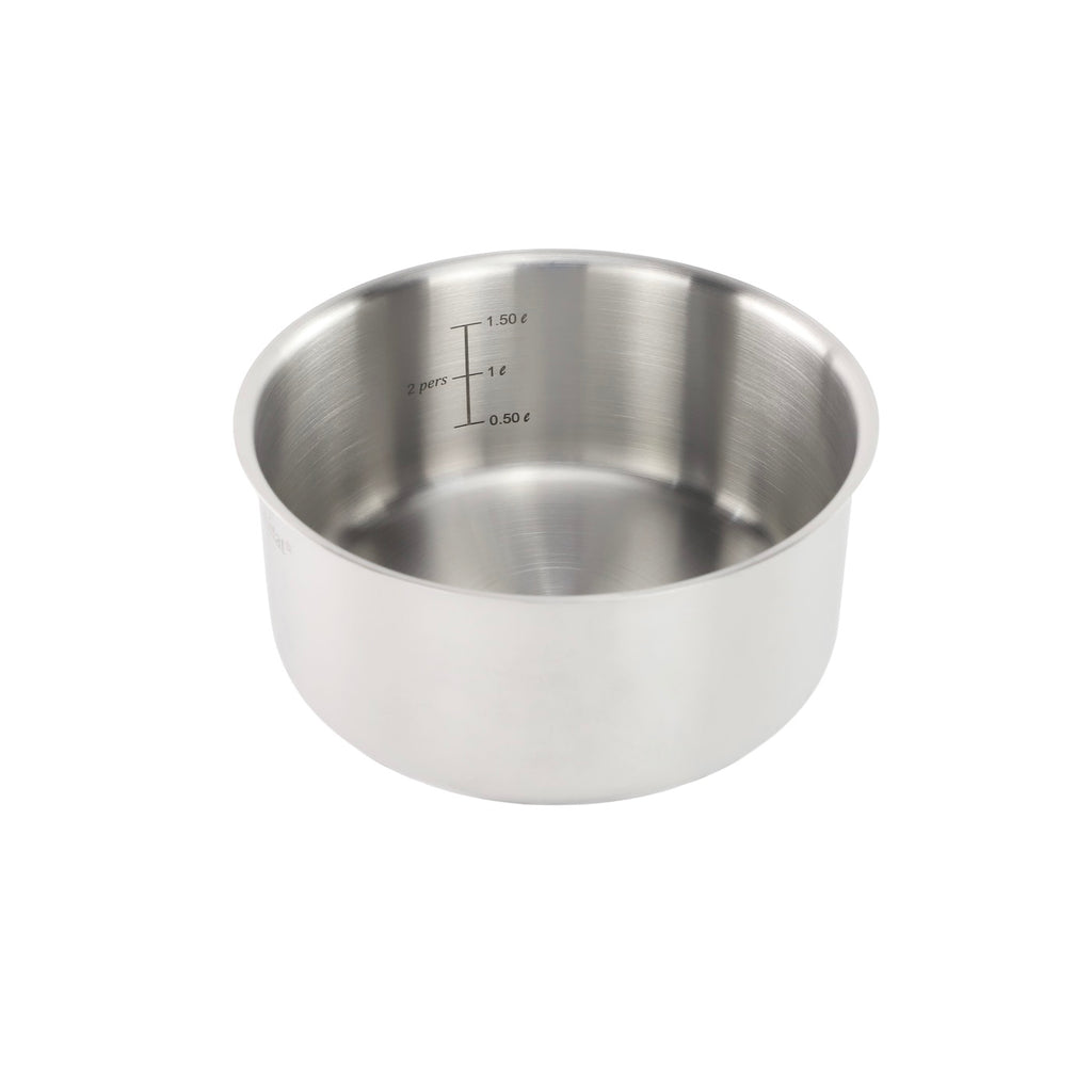 Épure Amovible - Set 7 Pièces Amovible Inox 18/8 Induction - Argenté