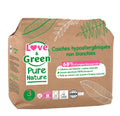 Pure Nature Hypoallergenic And Eco-Friendly Unbleached Nappies Size 3 X 42