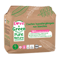 Pure Nature Hypoallergenic And Eco-Friendly Unbleached Nappies Size 4 X 38
