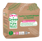 Pure Nature Hypoallergenic And Eco-Friendly Unbleached Nappies Size 5 X 33