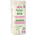 Carrés Hypoallergéniques 100% Coton Bio Non Blanchis - 60 Cotons
