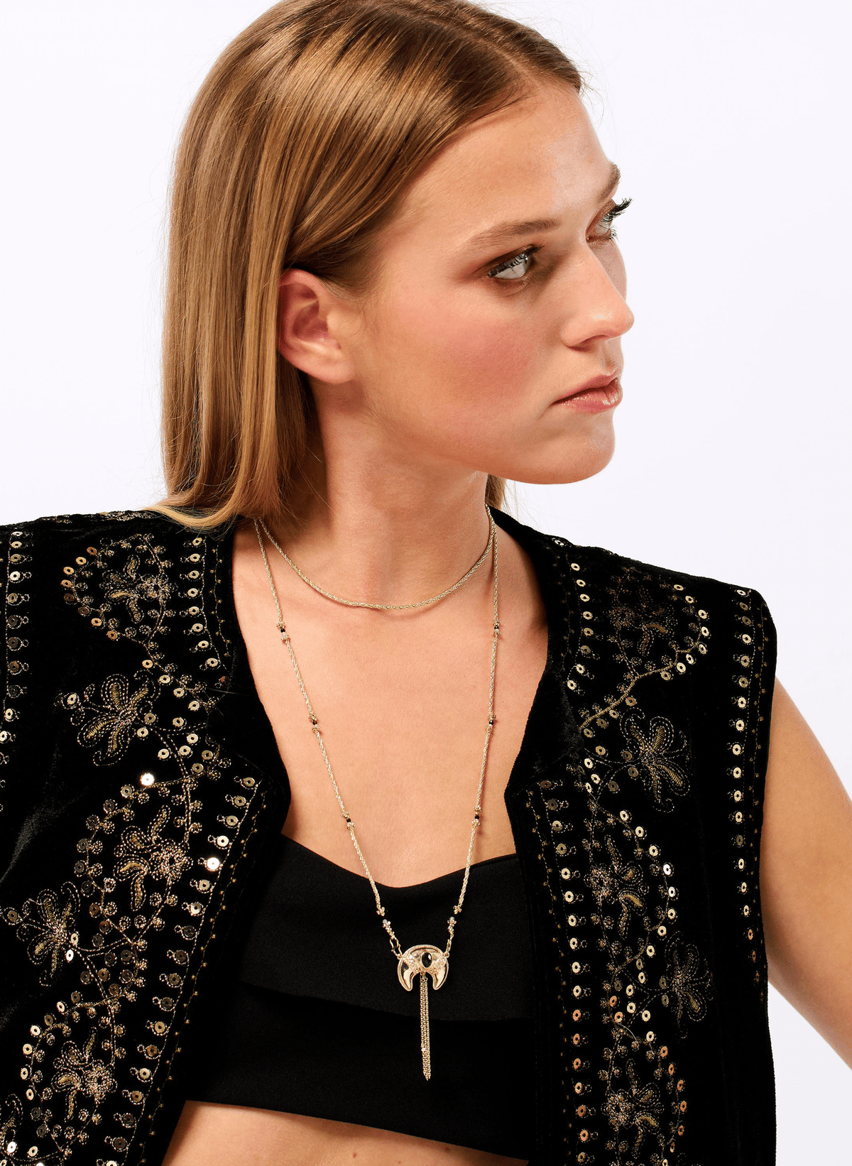 Ketting Veyla - Zwart