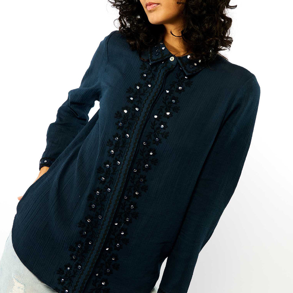 Blouse Mala - Bleu