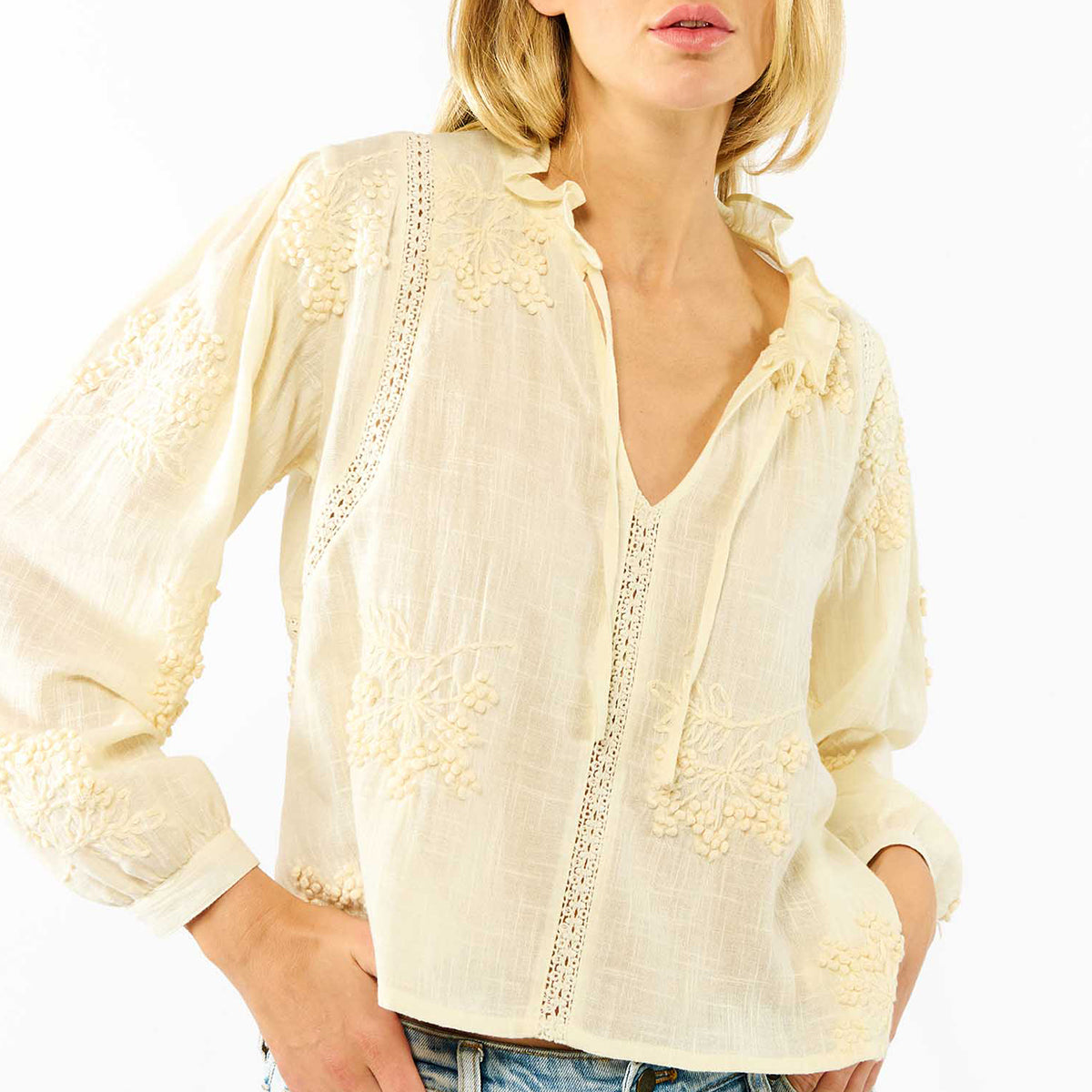 Bluse Teresa – Weiß