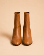 Roma Ankle Boot In Tan Stretch Calf