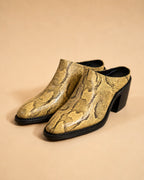 Zora In Yellow Python Leather