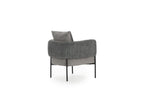 Gabin - Fauteuil De Table - Tissu Velours Côtelé