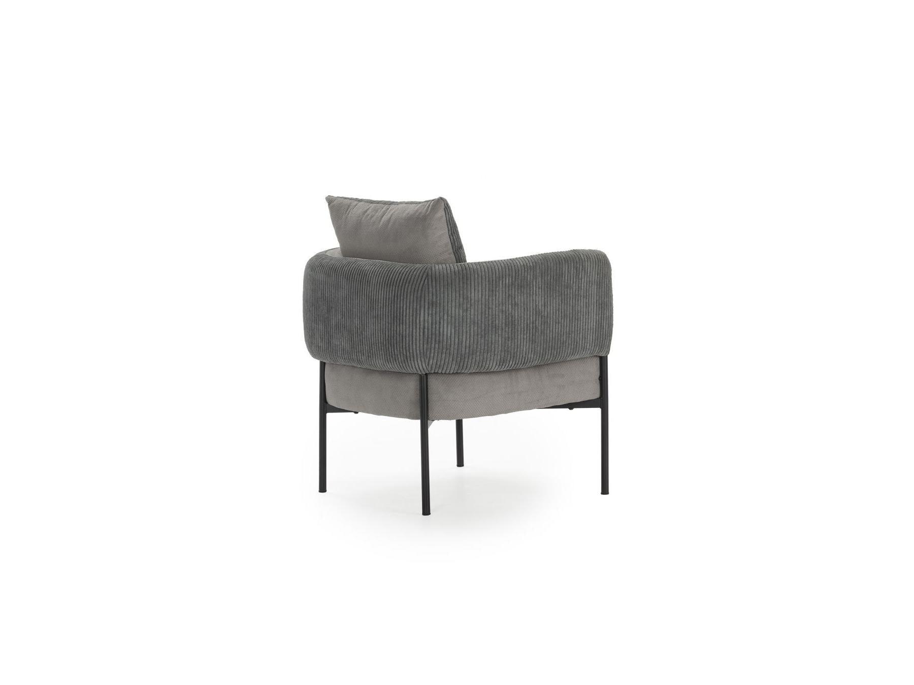 Gabin - Fauteuil De Table - Tissu Velours Côtelé