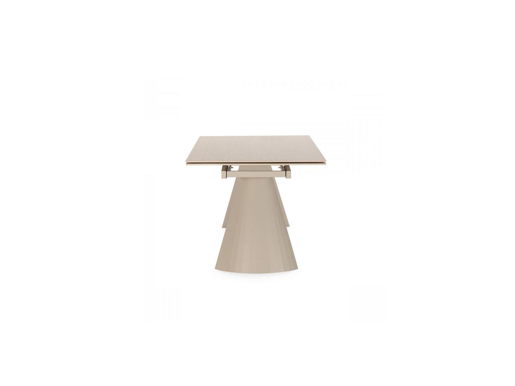 Extendable Dining Table - Romeo - Travertine-Effect Stone Top