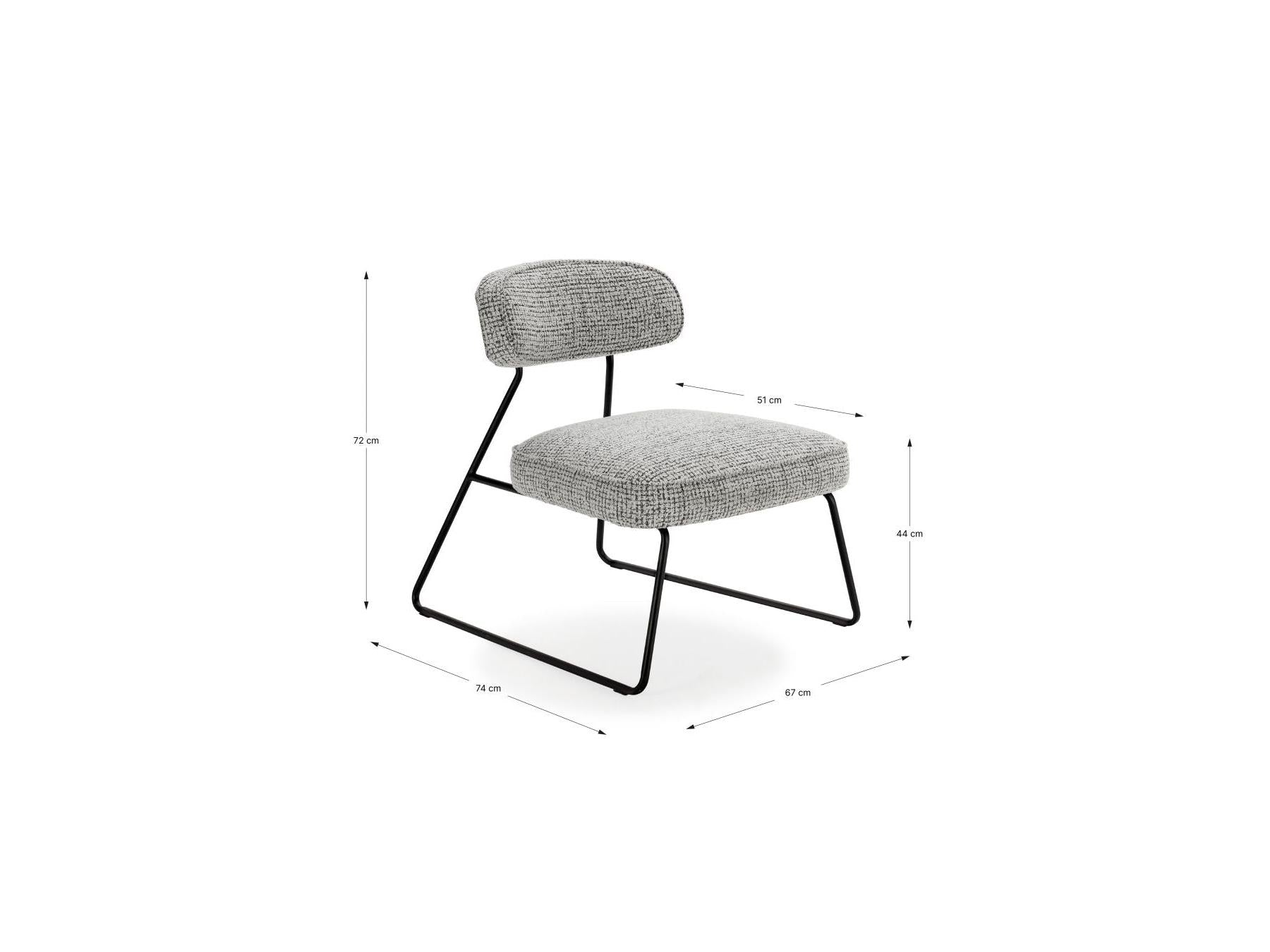 Manon - Lot De 2 Fauteuils - Tissu Bouclette