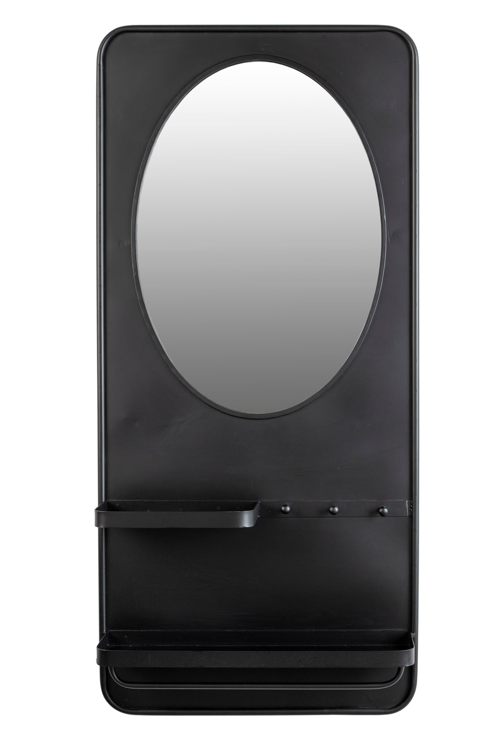 Étagère Pascal L - Miroir - Fer - Noir