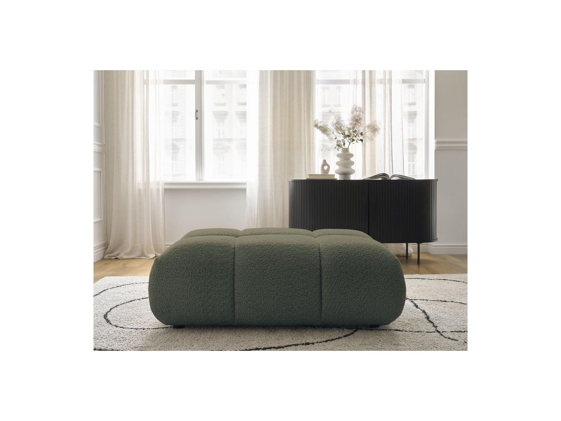 Alya - Pouffe - Bouclé Fabric