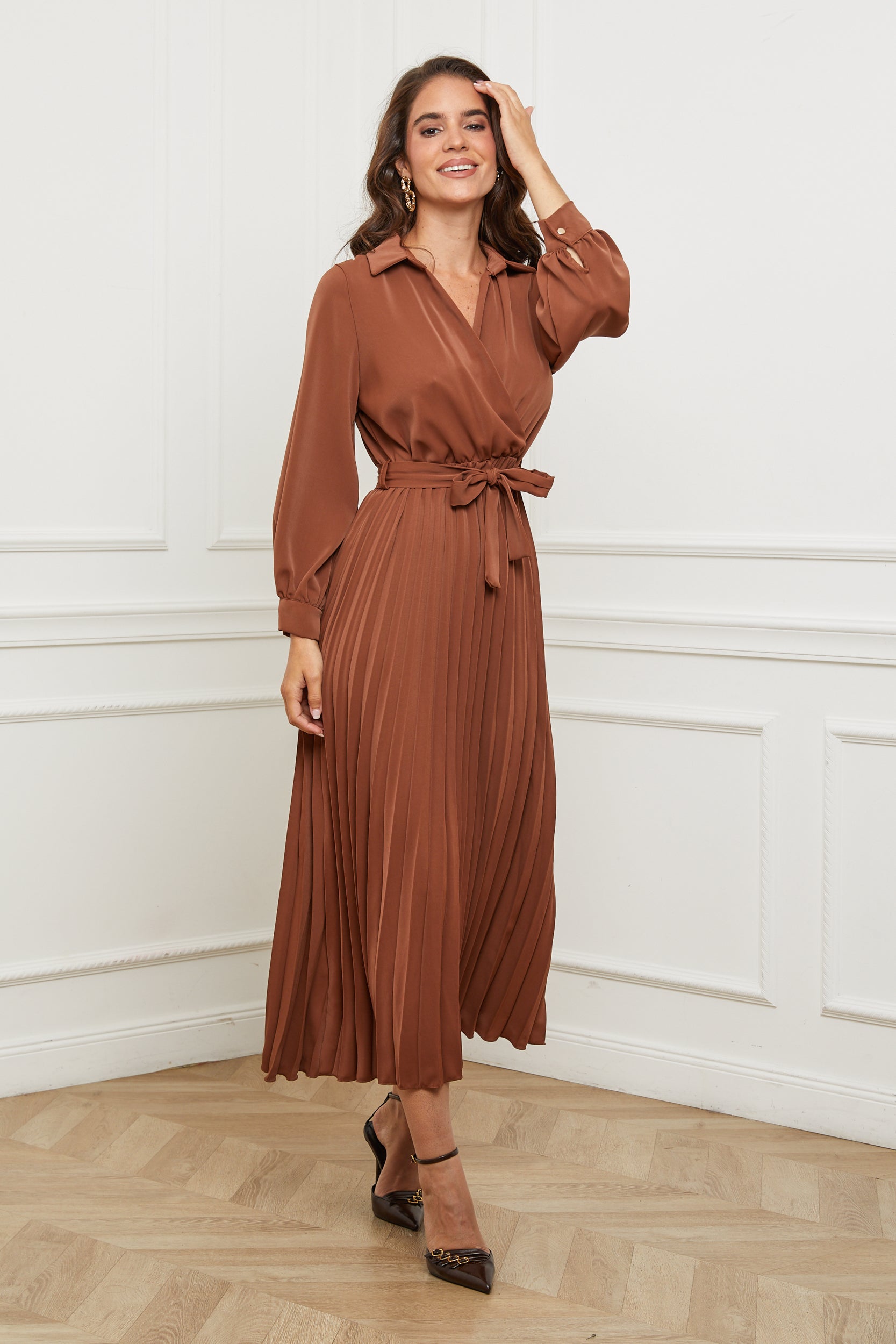 Dress - Brown