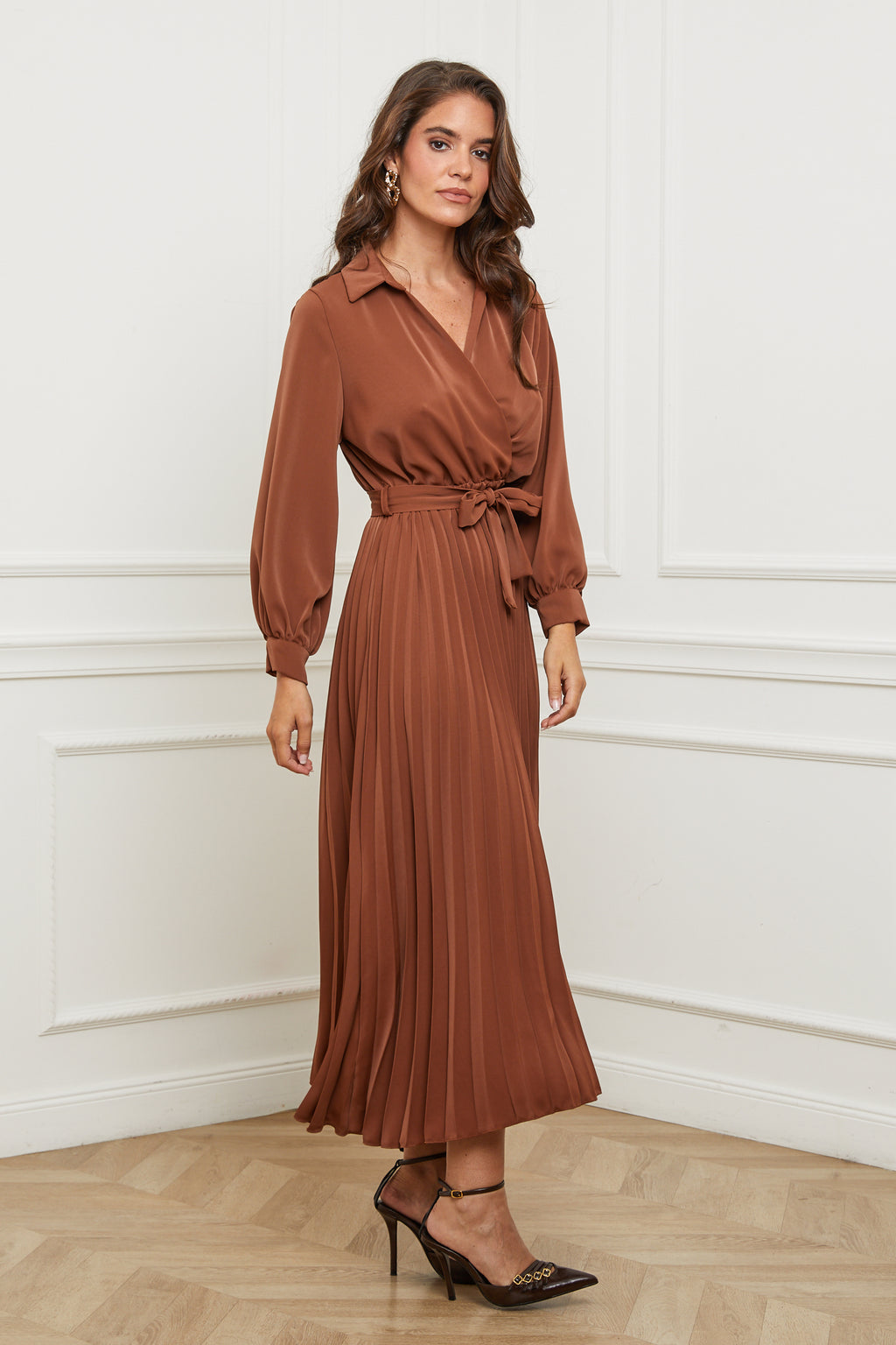 Dress - Brown