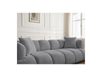 Pamira - Fixed Straight 3-Seater Sofa - Bouclé Fabric